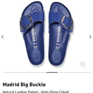 Birkenstock Madrid Blue Slide Sandals